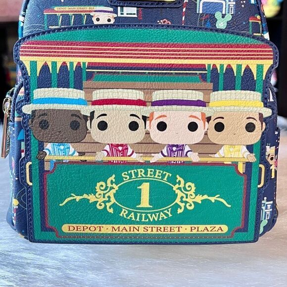 AOP 3 of 3 Dapper Dans Loungefly Backpack Main Street NWT Disney - Picture 8 of 8